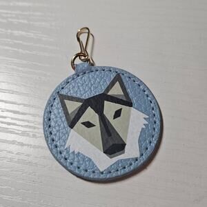 Estee Lauder Blue Faux Leather Wolf Bag Clip / Key Chain ~ Limited Edition RARE